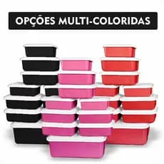 Kit 10 Potes Herméticos para Cozinha Freezer