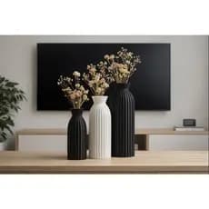 Trio de Vasos decorativos para casa Elegante e Moderno