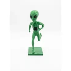 Maratonista Alienígena Corredor Estátua Decorativa Colecionável