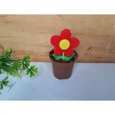Vasinho de flor florzinha de biscuit( 1 unidade) lembrancinha de aniversário e outros
