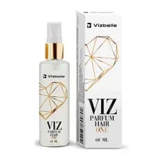 VIZ PARFUM ONE 60ml VIZBELLE, perfume capilar que inibi odores e doa brilho aos fios.