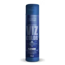 SHAMPOO EFEITO PLATINADO MATIZANTE 300 ML VIZBELLE, NEUTRALIZA OS TONS AMARELOS.
