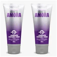 Kit 2 CREMES DE AMORA 250G PARA TODOS OS TIPOS DE CABELO, NEUTRALIZA AMARELADOS EM CABELOS LOIROS.