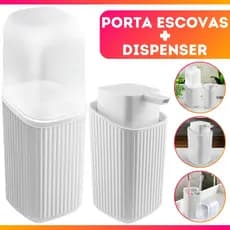 Kit Porta Escova + Saboneteira liquida - OFERTA!