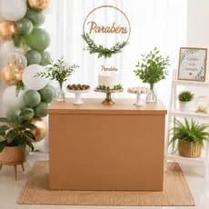 Mesa Fake Lisa Desmontável MDF | Decoração Festa Provençal e Eventos