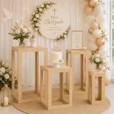 Kit 4 Mesas Decorativas MDF para Doces Festa Infantil e Corporativa
