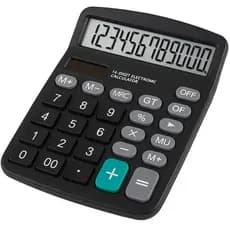 Calculadora 12 Dígitos Dupla Alimentação Mesa Comercial Prática Confiável Prática Versátil