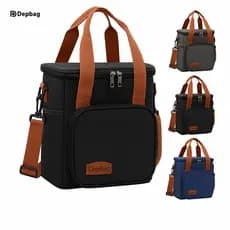 Bolsa Térmica Com Alça Transversal Espaçosa Divisória Lancheira Reforçada Média Ideal Para Viajar