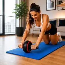 Roda De Exercícios Abdominal Funcional Fitness Treino Lombar Saúde Bem Estar Academia Casa Emagrecimento Envio Rápido