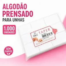 Algodão Prensado Branco D&Z 1.000 Unidades Remove Esmalte Sem Fiapo Manicure Nail Design