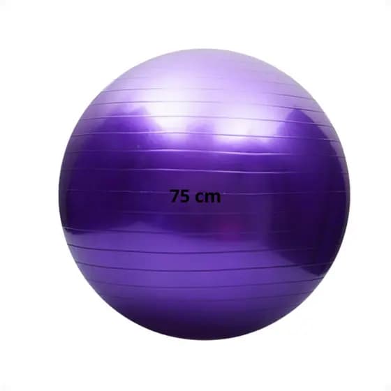 Bola Pilates Yoga Abdominal Exercício 75cm Ginástica Suíça Anti-Estouro Fisioterapia Treino Alongame
