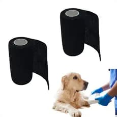 Kit 2 Bandagem Atadura Cão Cães Gato Pet Elástica Flexível  Curativo Crossfit Thumb Tape Finger Fita