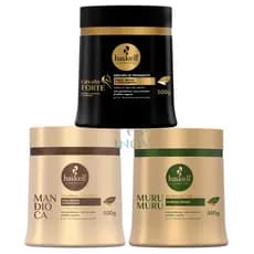 Kit Haskell Mascaras Cavalo Forte Mandioca Murumuru 500G