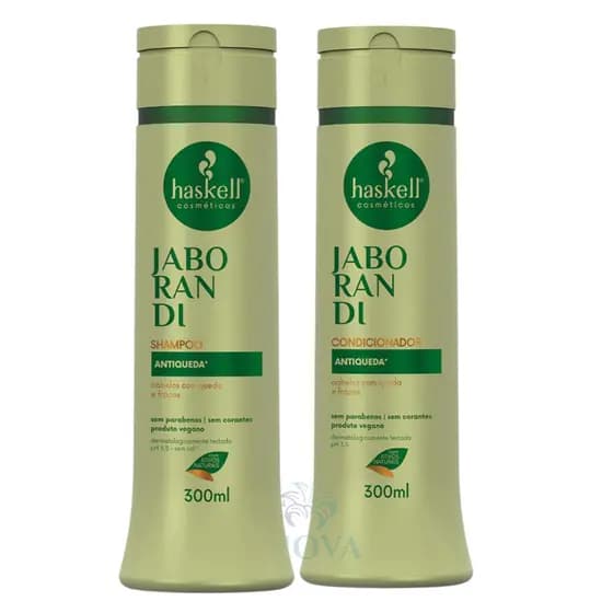 Kit Jaborandi Antiqueda Haskell Shampoo e Condicionador 300ml