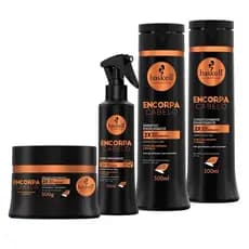Kit Encorpa Cabelo Haskell Shampoo, Condicionador 300ml, Máscara 300g e Fluido Engrossador 120ml