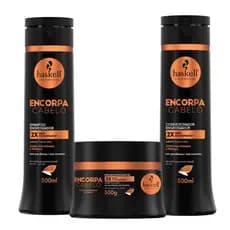 kit Encorpa Haskell Shampoo, Condicionador 300ml e Máscara 300g
