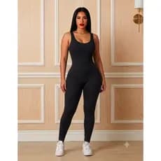 Macacão Feminino Virginia Regata Longo Canelado Premium Com Alça Modelador Verão Tamanho do M ao GG