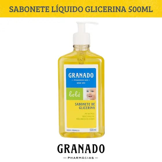 Sabonete Líquido Granado Bebê Glicerina Tradicional 500ml