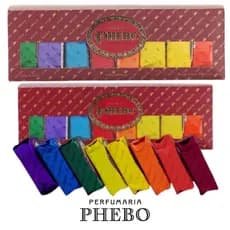Kit Presente Sabonetes Phebo de Glicerina Fragrâncias Sortidas Caixa Vinho 8 Unidades 90g