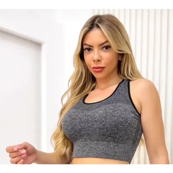 Top Feminino Roupa de Academia Ginástica