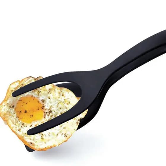 Espátula Ovo Clip Panqueca Tapioca Omelete Varios Usos. Você retira o seu Ovo Frito sem tocar na gema.