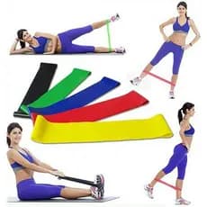 Kit 5 Bandas Elásticas Academia-Treino -Fisio