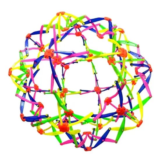 Bola Maluca Sensorial Retrátil Abre e fecha Ao Jogar Fidget
