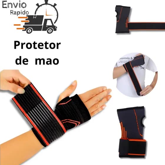Munhequeiras Tensor de Pulso ortopédico Protetor de mao compressão munhequeira musculação Tendinite