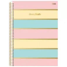 Caderno Universitário 10 Matérias Sharp Dash São Domingos 160 Folhas