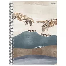 Caderno Universitário 10 Matérias Wind São Domingos 160 Folhas
