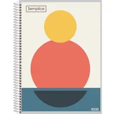 Caderno Universitário 15 matérias Semplice 240 folhas Sao domingos