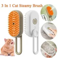 3 Em 1 Escova A Vapor Para Gato Pente de Massagem para Remoção de Pêlos a Vapor para Animais de Estimação