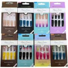 24 Peças Unhas Posticas Decoradas Bailarina Unhas Falsas Realista De Acrílica