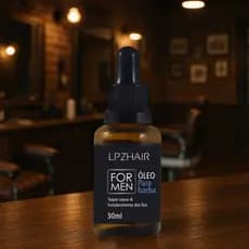 Óleo para Barba 30ml LPZHAIR Hidrata Perfuma e dá Brilho