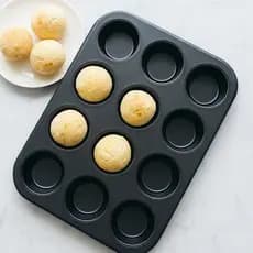 Forma para Pão de Queijo 12 Cavidades Cupcake Empadinha