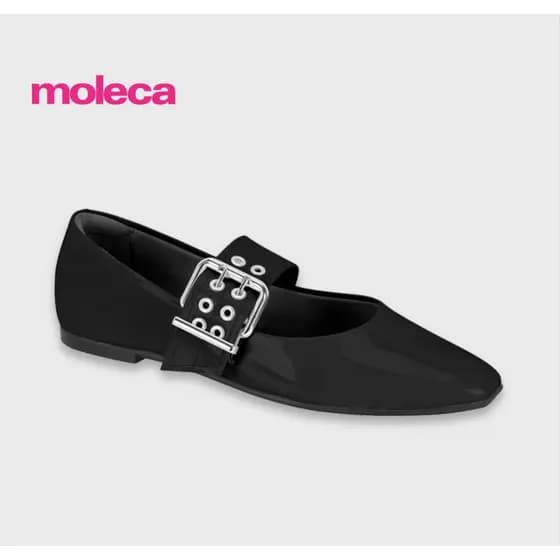 Sapatilha Moleca Feminina Mary Jane Retrô Boneca