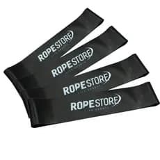 Kit Mini Band Tensão Extra Forte Preta Rope Store 4 unidade