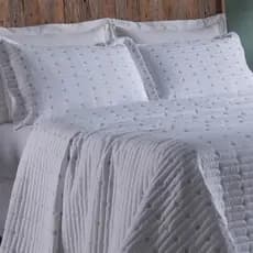 Cobre Leito Decor Para Cama SOLTEIRO / CASAL / QUEEN / SUPER KING Percal 200 Fios Bordado