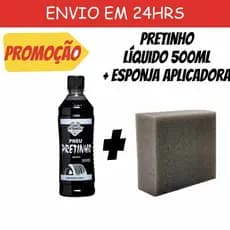 Pretinho Limpa Pneu automotivo Gitanes 500ml + esponja aplicadora