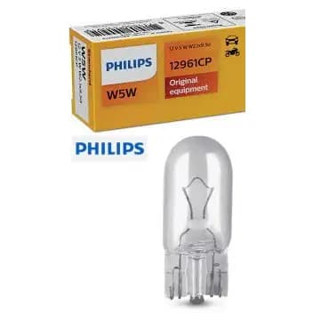 Lâmpada luz de placa, sinalização, luz interna ESMAGADA W5W Pingao Philips 12961CP