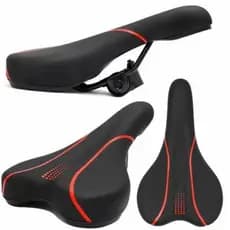 Selim Banco Bicicleta Confortável MTB Speed Macio Com Carrinho