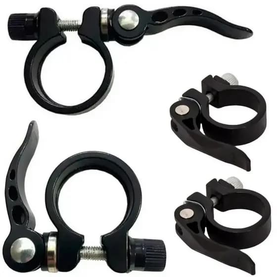 5 Abraçadeira De Canote Selim Com Blocagem Bicicleta Bike