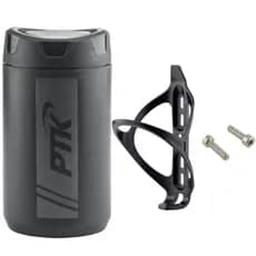 Garrafa Porta Treco Objeto Ferramenta Caramanhola Bike 500ml Ptk Varias Cores + Suporte