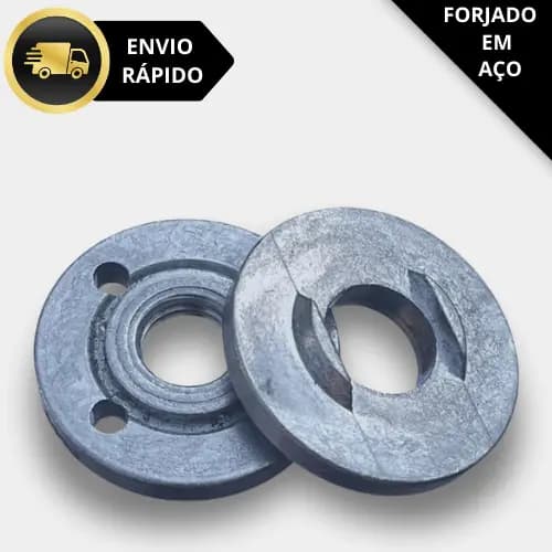 Adaptador Porca Flange para Esmerilhadeira Disco 22mm Universal Reforçado