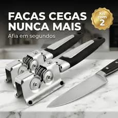 Amolador Afiador de Facas Tesouras Discos Diamantados Aço Inox