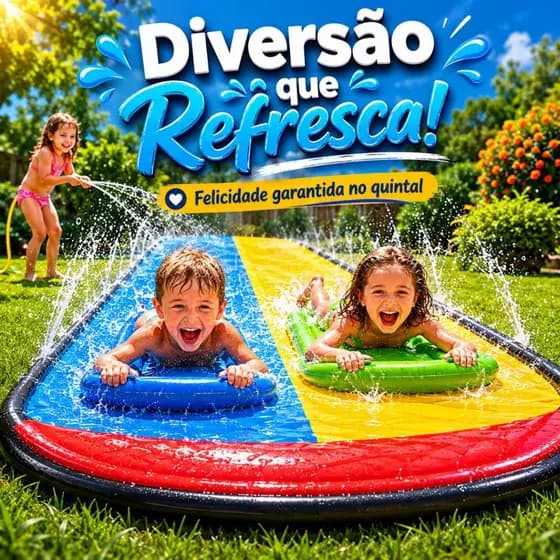 Escorrega Inflável Gigante 480x140cm Com Jato Toboágua