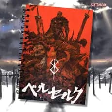 Sketchbook Berserk  90g / 180g / 240g Caderno Desenho Personalizado