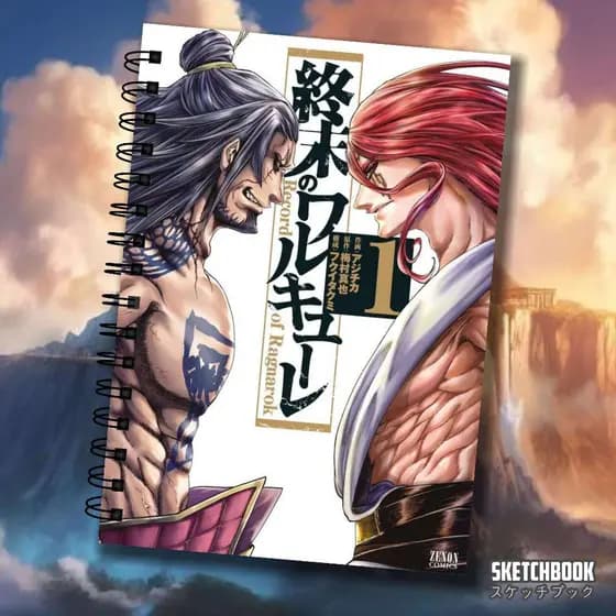 Sketchbook Personalizado Anime Record of Ragnarok Shuumatsu no Valkyrie offset 90g / 180g / 240g