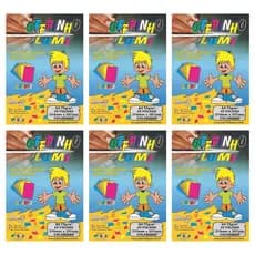 Kit C/ 6 Blocos Criativo Lumi OFF PAPPER - A4 45 Folhas 5 Cores Neon 75g/m2