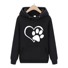 Moletom Blusa Canguru Dog Cachorro Coração Pata Top - 5032
